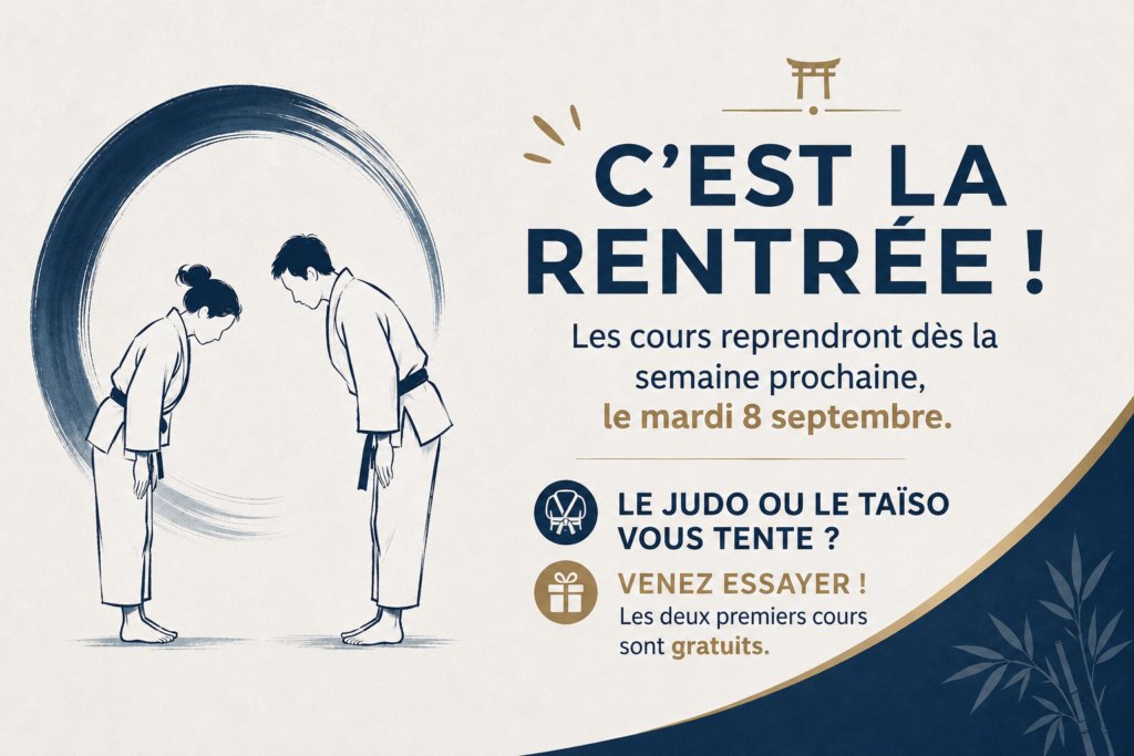 C'est la rentrée au judo club de Gourdon. Les cours reprendrons le 8 septembre. Deux cours d'essai offerts.